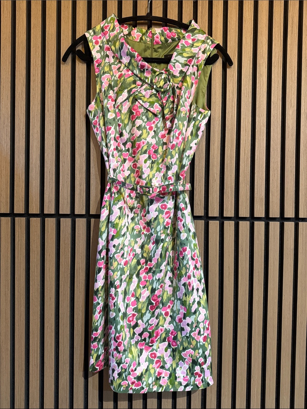 David Meister Abstract Floral Mini Dress